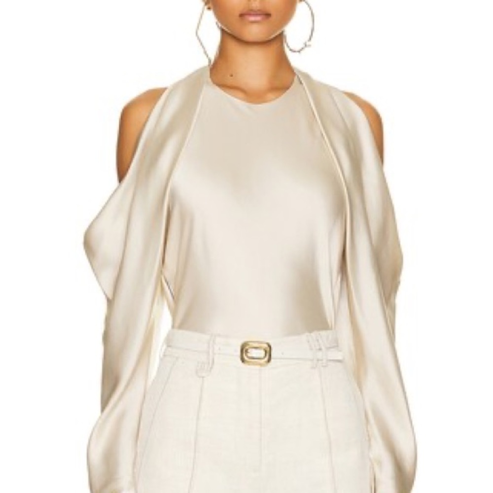Jonathan Simkhai Marisa Draped Off The Shoulder Top